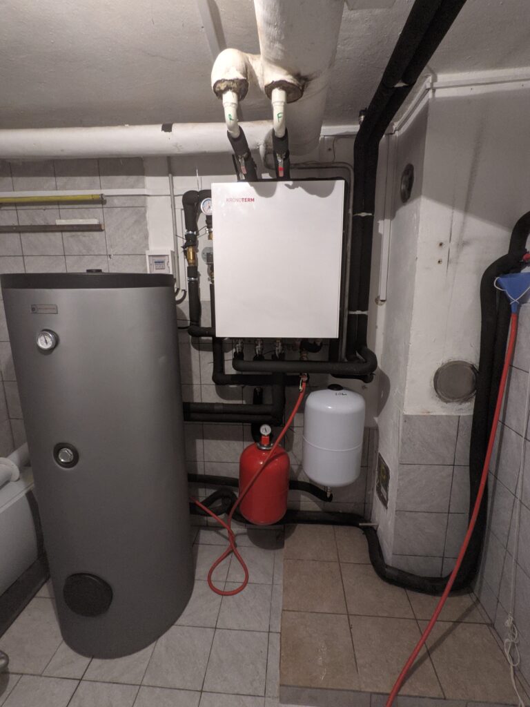 Zamenjava stare plinske peči s toplotno črpalko Kronoterm Adapt