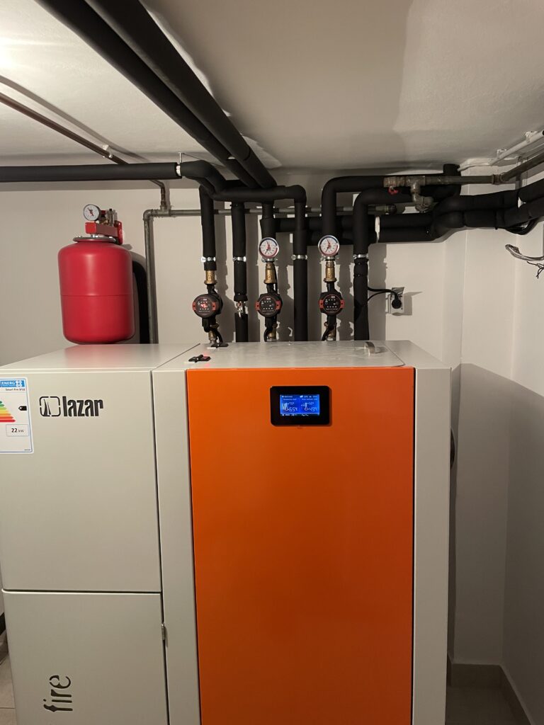 Zamenjava stare peči na drva s pečjo na pelete